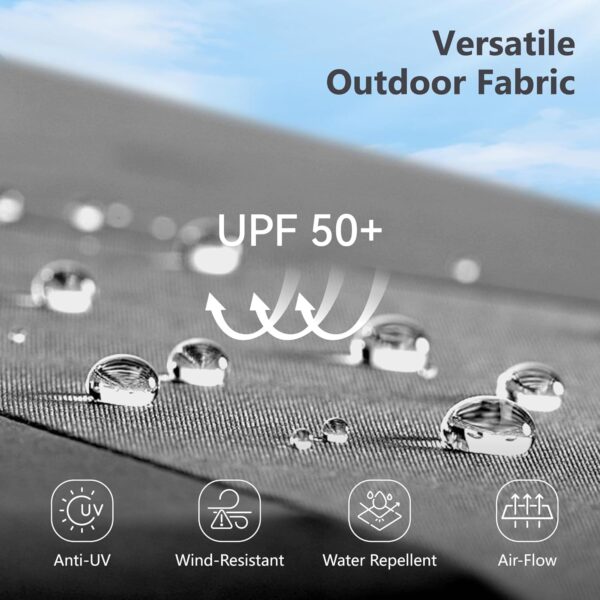 7094a055366142a2b8f4ceecf282b48f 15ft Double Sided Patio Umbrella with Solar Lights, Outdoor Large Umbrellas with Crank Handle and 36 LED Lights, Rectangular Market Umbrella with Base Included for Deck Pool Shade