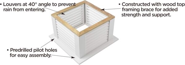 70ce03cbaa6f47e7a7e9e432b47430ef Good Directions 2126CV Coventry Vinyl Cupola, 26" square x 35" high, White
