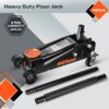 3 Ton Heavy Duty Hydraulic Floor Jack for Car (6600 lbs) With Single Piston Pump, Quick Lift, Lifting Range 5.5'' to 18.5''
