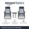 Outdoor Adjustable Zero Gravity Folding Reclining Lounge Chair Set