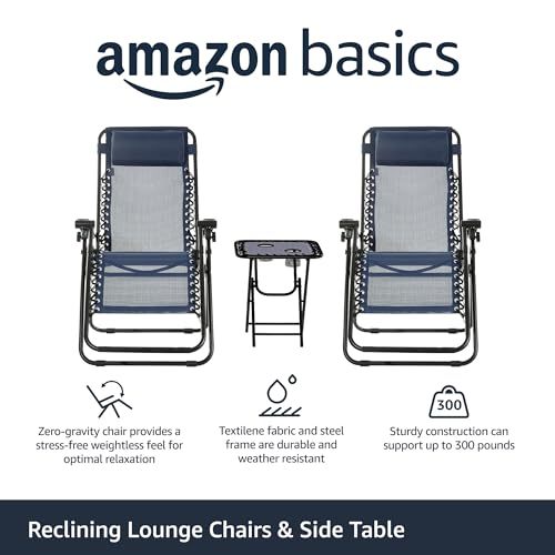71d8db41d2dd494cacf19c1fe4d4a3ea Outdoor Adjustable Zero Gravity Folding Reclining Lounge Chair Set