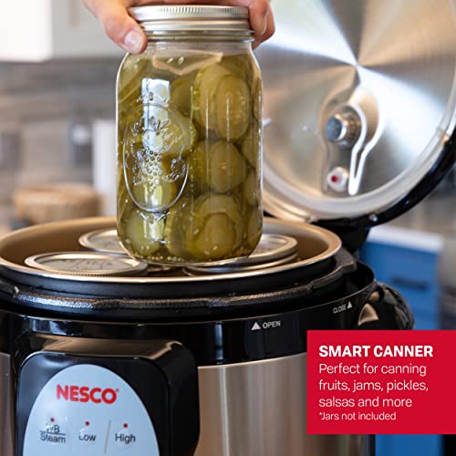 71e4e264d4b24d76a70c675b7d64edb5 NESCO NPC-9 Smart Electric Pressure Cooker and Canner, 9.5 Quart, Stainless Steel