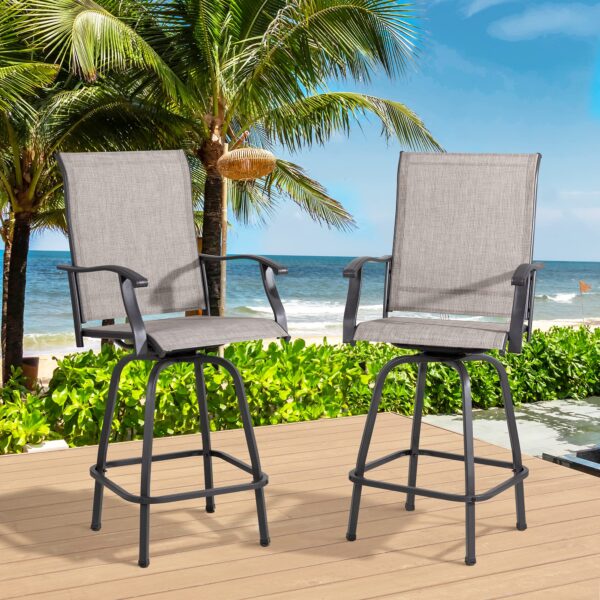 726d8696495747038c4abc4112662d68 Vongrasig 2 Piece Patio Swivel Bar Chairs
