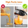 Masticating Juicer Machines, AMZCHEF Slow Cold Press Juicer with Reverse Function