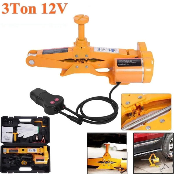 72bdff14326245ac97a3514f1fc9c0aa 3Ton 12V DC Automotive Car Electric Jack Lifting SUV Van Garage and Emergency Equipment