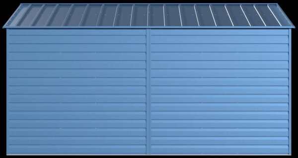 7309ea69907d4dd6b22380da33697d42 Arrow Select Steel Storage Shed, 10x14, Blue Grey