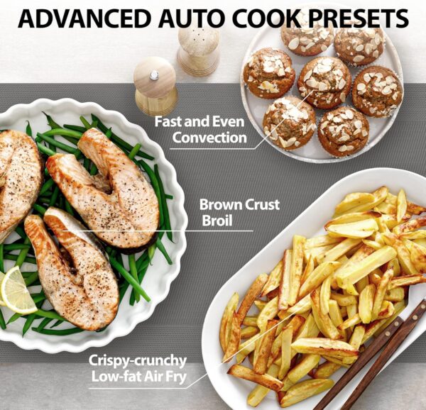 7323bfc7bc024292a4a41874d15cce6f Air Fryer Combo 8-in-1 Countertop Microwave Oven, with Convection, Broil, Odor Removal Mode, 12.4" Position Memory Turntable, Child-Lock, 1.0 Cu.ft, Black Stainless Steel, ML2-EC10SA(BS)