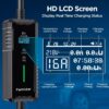 Level 2 & Level 1 EV Charger, 16Amp 110-240V Portable J1772 Electric Car Charger with Adjustable Amp Delayed Timer 25ft Long Cord