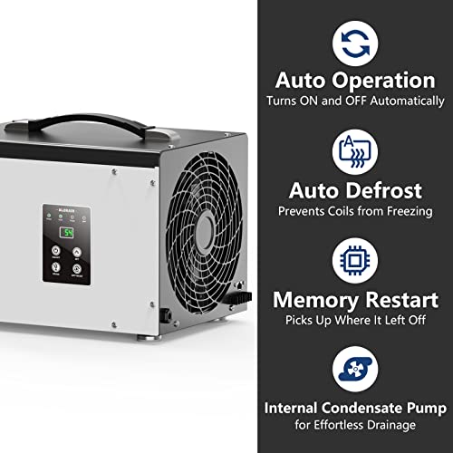 736a24a8c6c24b1096fa63e160fcb8fa ALORAIR Crawl Space/Basement Dehumidifier 70 Pint Dehumidifier with Drain Hose