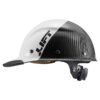 Lift Safety Hard Hat DAX FIFTY50 White/Black Carbon Fiber Cap