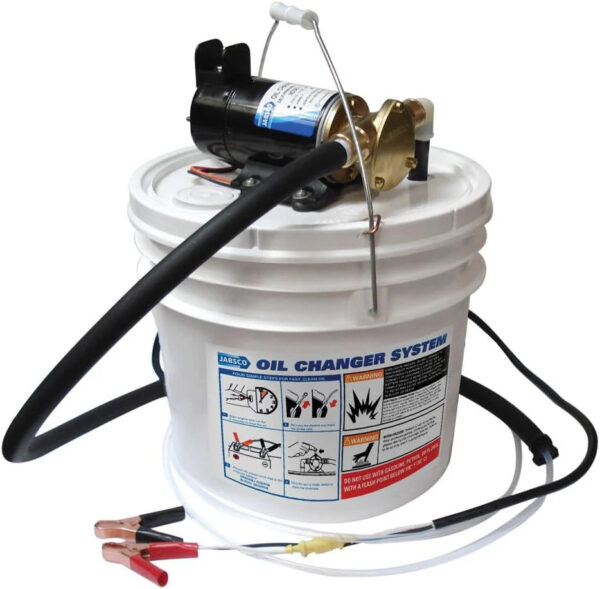 744fe5e699af49f1aab44c89ee154e19 Marine Quick Oil Changer, Flexible Impeller Pump, Reversing Switch 3.5 Gallon, 12-Volt, Non CE, White