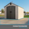 Lifetime 8 Ft. x 10 Ft. Outdoor Storage Shed