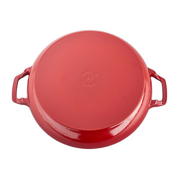 Staub - Cast Iron 3.5-qt Braiser with Glass Lid - Cherry
