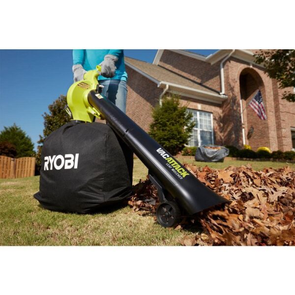 40V Vac Attack Cordless Leaf Vacuum/Mulcher with 5.0 Ah Battery and Charger RY40451