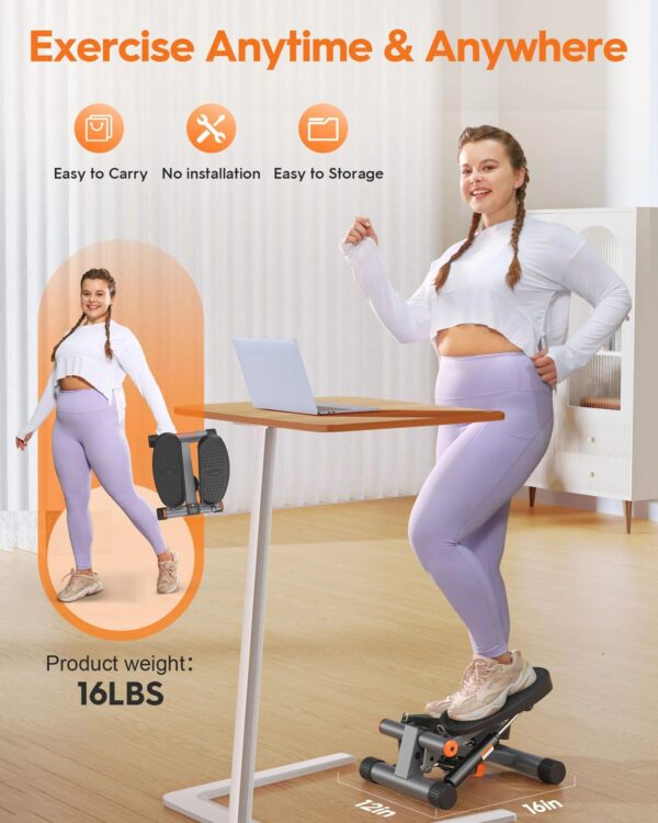 754a64a9d40c4b2db0bb68b2a16e8c49 Niceday Mini Stair Stepper with Resistance Bands