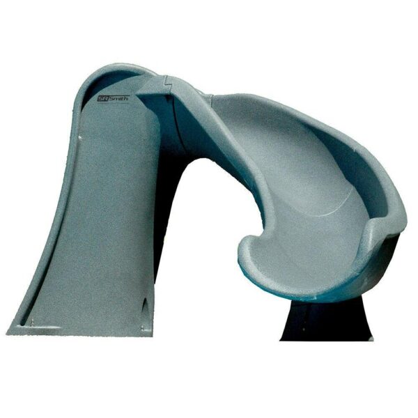 759ccff903b04c0780d762663c6b5c00 S.R. Smith 698-209-58124 Cyclone Right Curve Swimming Pool Slide, Gray Granite