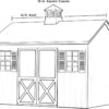 Good Directions 2126CV Coventry Vinyl Cupola, 26" square x 35" high, White