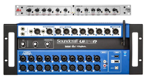 Soundcraft Ui24R 24 Input Digital Mixer w/Wifi+App Control Ui 24R+DBX Crossover