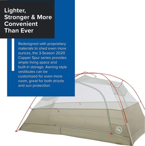 Big Agnes Copper Spur HV UL - UltralightBackpacking Tent 2 Person (Olive Green)