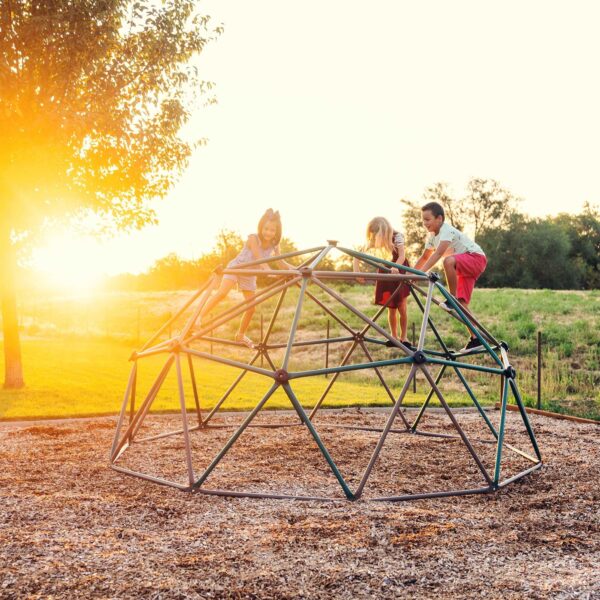 Lifetime Children's Outdoor 5 ft. H x 10 ft. W Dome Climber, Green and Brown (90136)