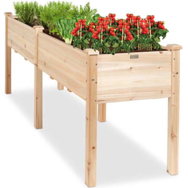 768cd8a2b603407fa9c47cfea3a79499 Best Choice Products 72x23x30 in Raised Garden Bed