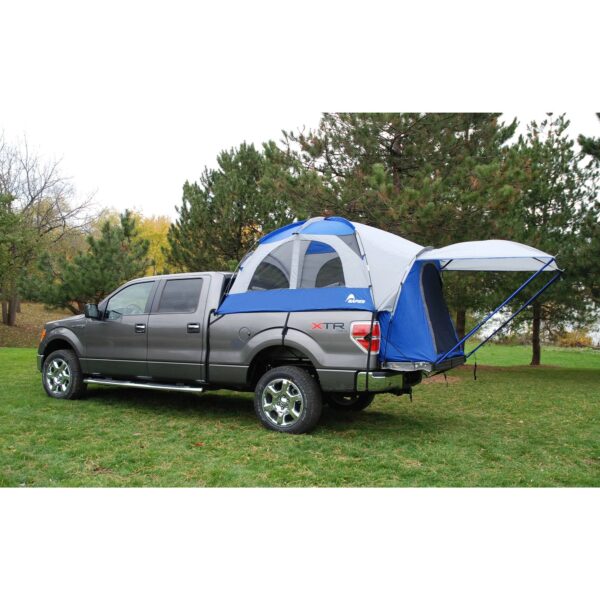 Napier Sportz Compact Short Truck Bed 2 Person Camping Tent w/ Sun Awning, Blue