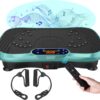Vibration Plate Fitness Platform Exercise Machine Vibrating Lymphatic Drainage Shaking Full Body Shaker Workout Vibrate Stand Shake Board Sport Gym for Weight Loss Fat Burner for Women Men
