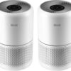 Air Purifier for Home Allergies Pets Hair in Bedroom & Standing Fan for Bedroom, 82ft CirculAir 120° Oscillating Fan