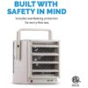 NewAir Heavy Duty Electric Garage Heater with Ceiling Mount, 500 sq. ft.,