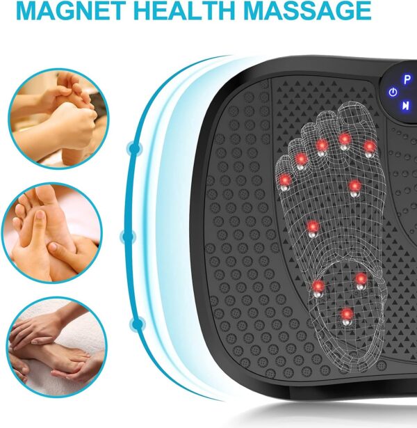 77f395ad1f12461c9ffc2f9c5047a8c5 Vibration Plate Fitness Platform Exercise Machine Vibrating Lymphatic Drainage Shaking Full Body Shaker Workout Vibrate Stand Shake Board Sport Gym for Weight Loss Fat Burner for Women Men