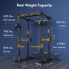 Sportsroyals Power Cage,1600lbs Multi-Function Power Rack with Adjustable Cable Crossover System and More Training Attachment, Weight Cage for Home Gym