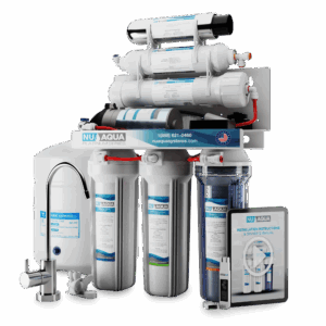 NU Aqua Platinum Series 6 Stage UV Ultraviolet 100GPD RO System with Booster Pump