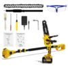 2-in-1 Brushless Pole Saw & Mini Chainsaw, IMOUMLIVE 8" Cutting Cordless Power Pole Saw for Wood Cutting, Trimming