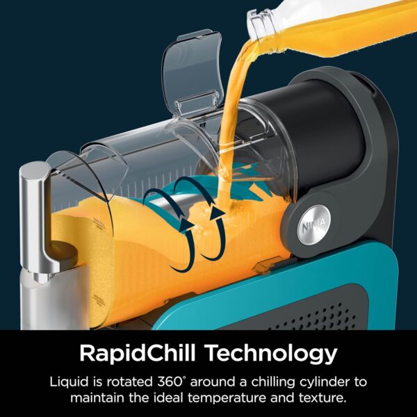 78d3027172084426b7f3fd39eb5104ab SLUSHi with RapidChill Technology, 88 oz. Frozen Drink & Slushie Machine, 5 Preset Programs, Margaritas, Frappés, and More, Premium Accents, Black, FS301