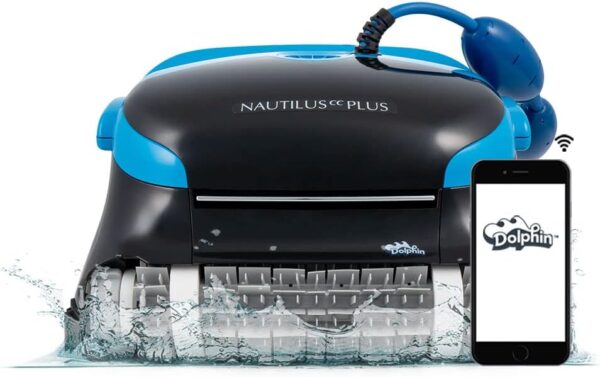 78e1ec54ff8149c69ce60e34657c315b Dolphin Nautilus CC Plus Wi-Fi Automatic Robotic Pool Vacuum Cleaner, Always Cleaning, Never Charging, with Wall Climbing Scrubber Brush, Ideal for In-Ground Pools up to 50 FT in Length