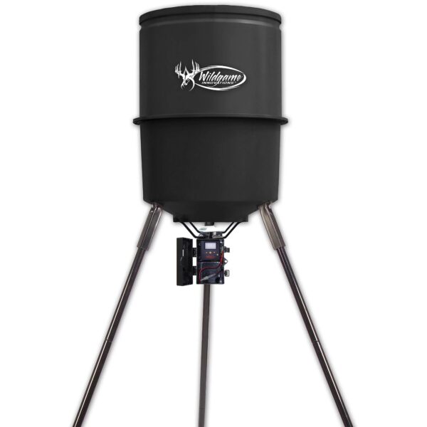 791d9b2b731a43bc9dc4f22b879e779f Wildgame Innovations Sports and Outdoors Quick Set Game Feeder, 30-Gal