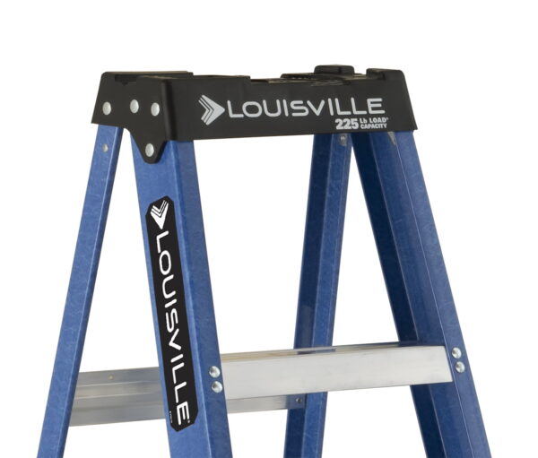 791e03fa4fde41e5a1fcfbf7f11ad776 Louisville Ladder 6 ' Fiberglass Step, 10' Reach, 225-lb, Load Capacity, W-3217-06