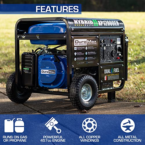 79360e393ee245db93e6663bbdbd7632 XP12000EH Dual Fuel Generator – 12,000W Gas/Propane, 457cc 4-Stroke Engine, EPA/CARB Compliant