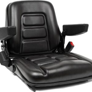 Universal Fold Down Forklift Seat, Micro Switch, Armrest And Safety Belt, for Tractor
