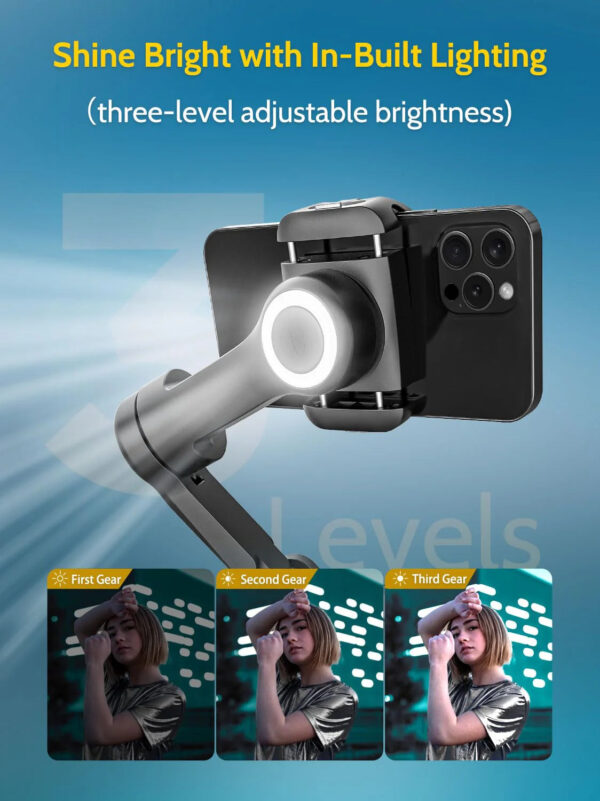 797ae8d1963b48ed8568667cc882166f AOCHUAN Gimbal Stabilizer for Smartphone w/Wireless Charging