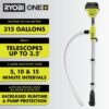 ONE+ 18V Cordless 1/6 HP Telescoping Pole Pump with 2.0 Ah Battery and Charger RY20UP022K