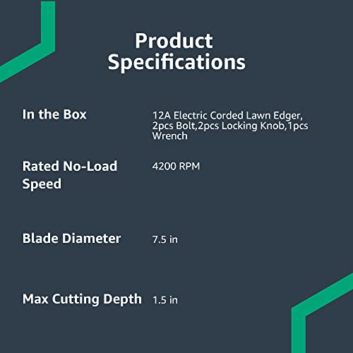 7a3ba7f3d77f46448b2bdaab960b718c Denali 12 Amp 7.5" Double Edge Bladed Electric Corded Lawn Edger