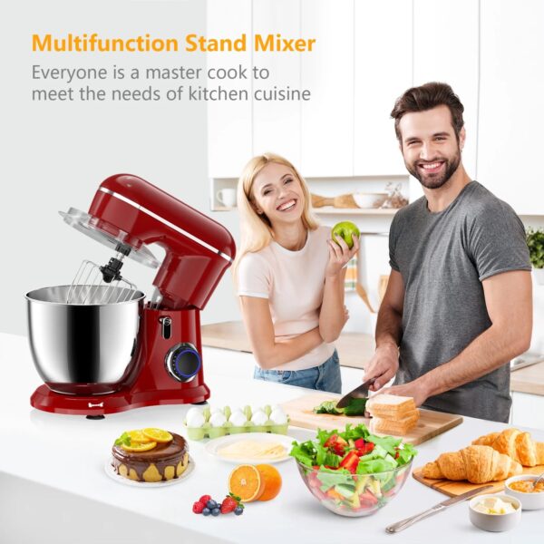 7a5540744ff142e4933544d3f2e6b680 Ailessom New Stand Mixer,6.5-QT 660W 10-Speed Tilt-Head Kitchen Electric Mixer with Bowl, Dough Hook, Beater, Whisk for Most Home Cooks, (Empire Red)