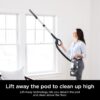 Rotator Pet Pro Lift-Away ADV Upright Vacuum with HEPA Filter, DuoClean PowerFins HairPro and Odor Neutralizer Technology, Pet Hair Pickup, For Carpets & Hardfloors, Dark Grey, LA555