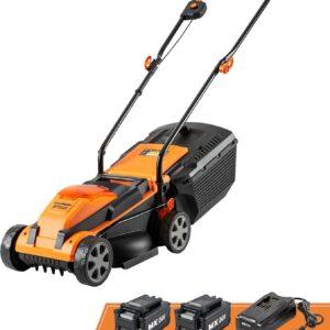 Cordless 13-Inch Lawn Mower 24V Max with 2X4.0Ah Battery and a Charger