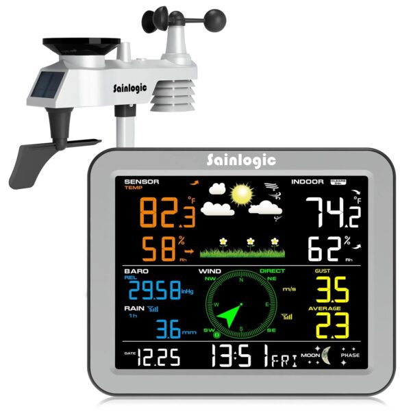 7c1a087b3e384267b8bc02a2802b6b29 Sainlogic Weather Station Wireless Indoor Outdoor