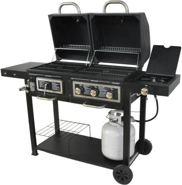 7c365954f75846b8b0d6c72e29ca0848 Dual Fuel Combination Charcoal/Gas Grill