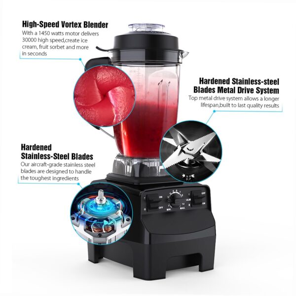 7c4c2fd801ab467588a006f6bbddbcd8 Professional Blender with 1450-Watt Motor & 68 oz Dishwasher-Safe Total Crushing Pitcher, Black