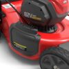 82V MAX 21′′ Electric Cordless Lawn Mower, Steel Deck, 3-in-1 Design, Red/Black