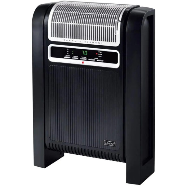 7c8466dad5e84bde84d16606cee34f04 1500W Portable Digital Control Cyclonic Ceramic Space Heater, Black